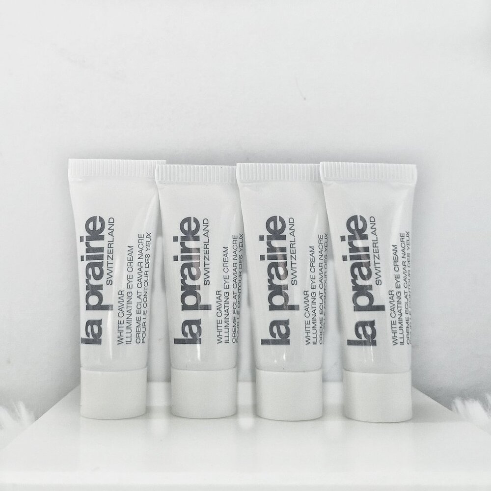 4 pcs Mini La Prairie White Caviar Illuminating Eye Cream Set